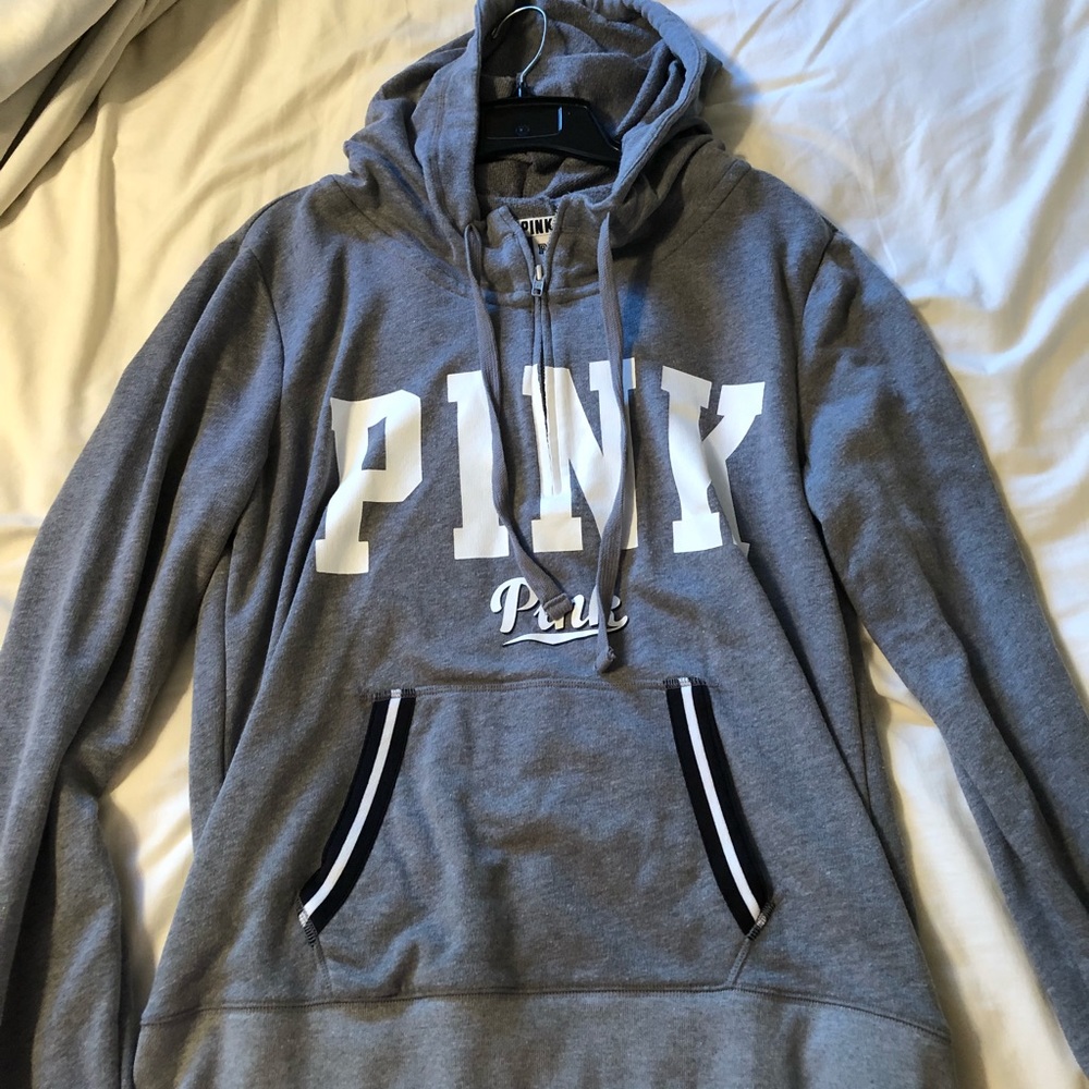 Gray PINK Victoria’s Secret Hoodie